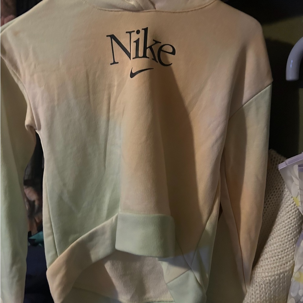 Brand new with tag Nike hoodie tye dye mesh crop girls size m